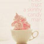 Candy Man. Typography Art. Pink Meringues. Home..