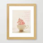 Candy Man. Typography Art. Pink Meringues. Home..