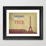 Dreams Do Come True. Eiffel Tower Photo. Fine Art..