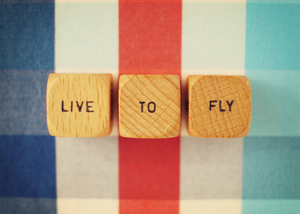 Live To Fly. Fine Art Photography. Vintage Word Dice Photo. Size 5x7"