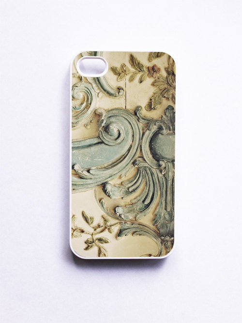 Iphone Case. Blue Lace Versailles. White Case. Iphone 4 And 4s Accessory. Creamy Baby Blue Rococo. Mothers Day
