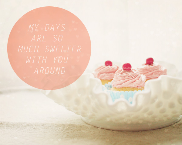 Sweeter Days Cupcakes. Food Photography. Kitchen Decor. Wall Art. Size 8x10"