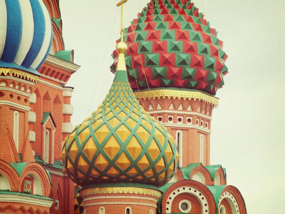 Russian Onion Domes - St. Basil's Cathedral - Moscow - Fine Art Photography 8x10"
