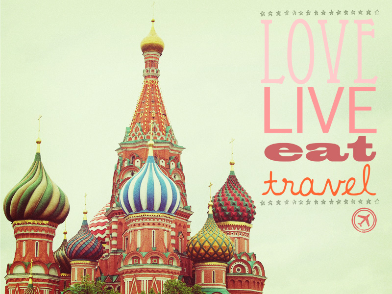 Love Live Eat Travel. Fine Art Photography. Moscow Photo. Typography Art. Home Decor. Size 16x20"
