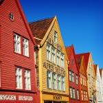Bergen Vintage Quayside - Old Wharf Bryggen - Bold..