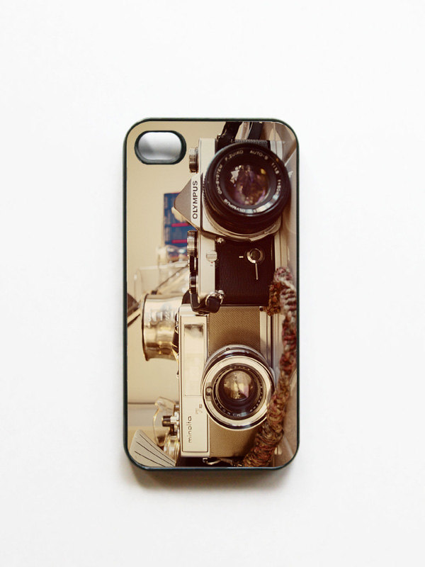 Iphone Case Vintage Camera Photo Black Or White 4 And Iphone Case Vintage Camera Photo Black Or White 4 And 4s Accessory Retro Cameras Gifts For Him Geekery